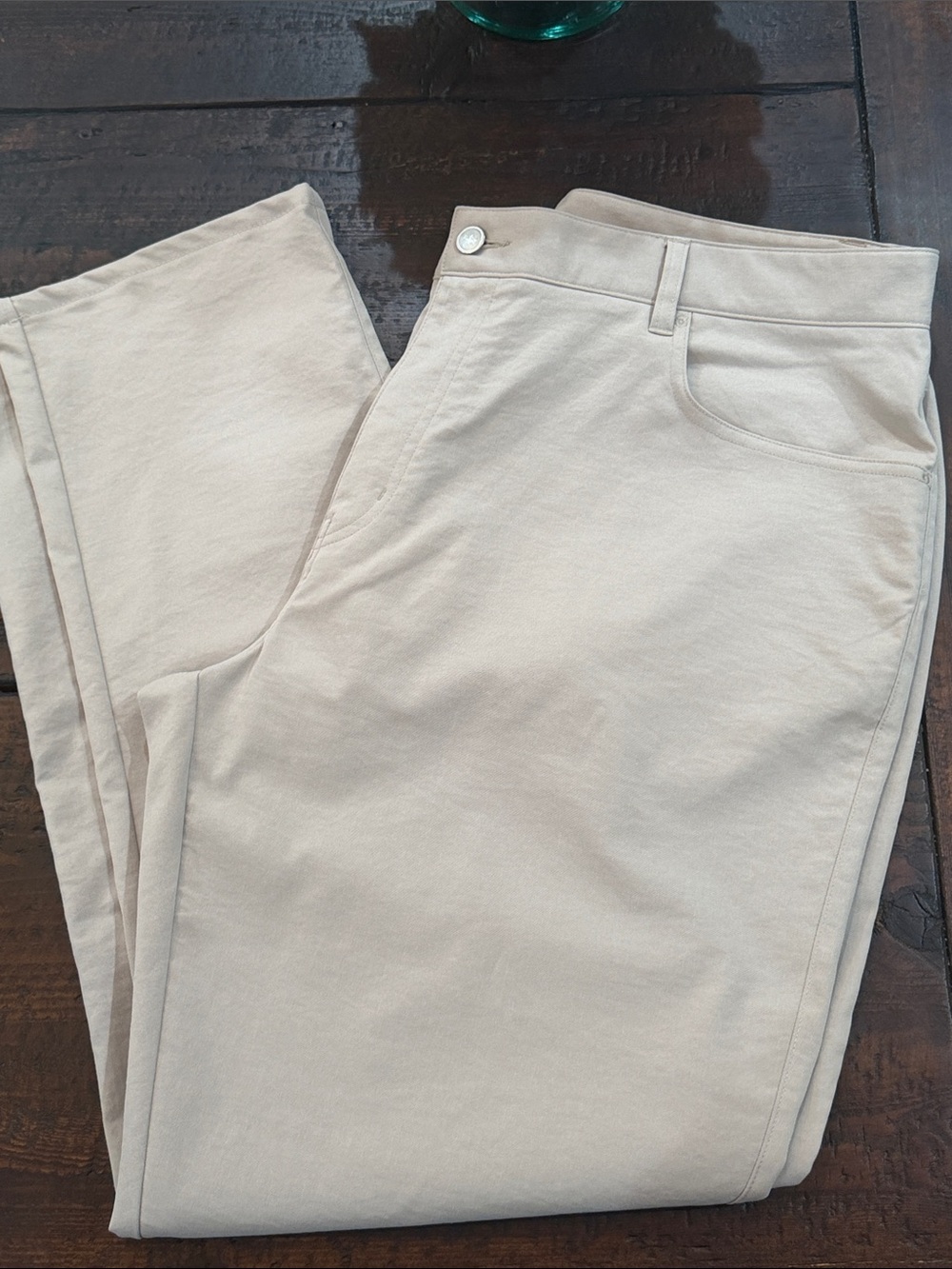 Peter Millar eb66 Performance Five Pocket Pants Khaki Mens Size 42 x 30